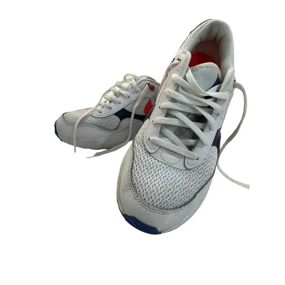 Nike Air Max Boys White Crimson Color System GS Trainers Sneaker Size 6Y - Picture 2 of 9